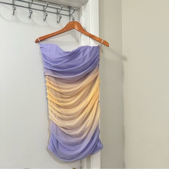 Zara STRAPLESS TULLE DRESS Size Extra Large XL - Picture 15 of 16